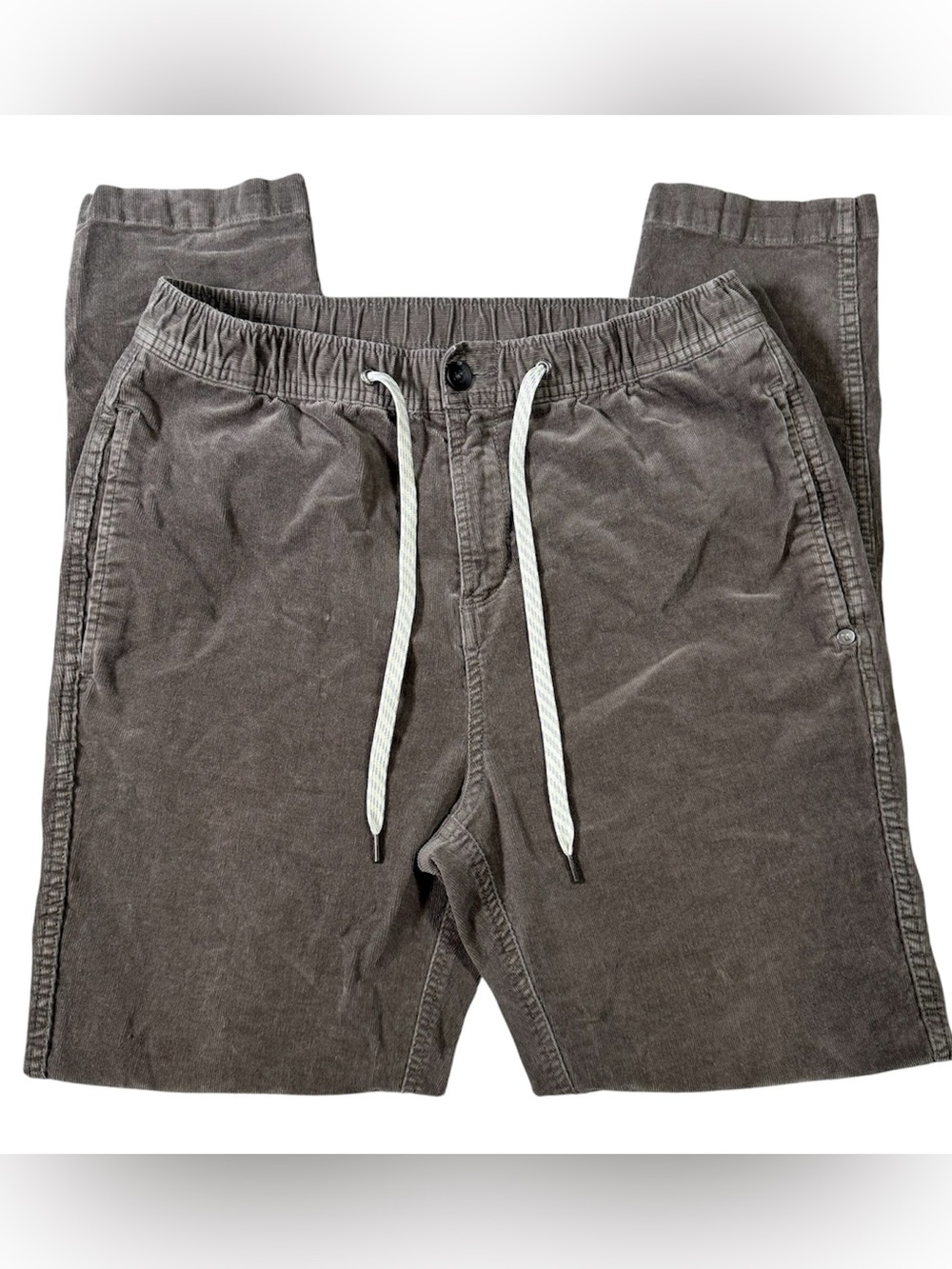 Vuori Optimist Pants Men’s M Brown Corduroy Drawstring Stretch Performance V440